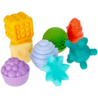 Bam Bam Set of Textured Toys aktivity hračka 8 ks – Zboží Mobilmania