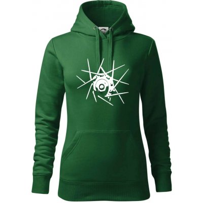 Cyclo výplet mikina dámská Cape s kapucí Lahvově zelená – Hledejceny.cz