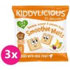 Dětský snack KIDDYLICIOUS Ovocné polštářky z banánu manga a marakuji 3 x 6 g