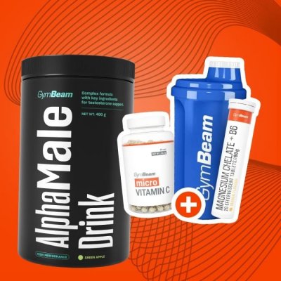 GymBeam AlphaMale Drink 400 g – Zboží Dáma