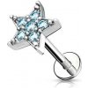 Piercing Šperky4U piercing do brady hvězdička LB0006-Q