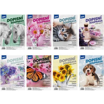 Dopisní sada - 10 + 10 bílá – Zboží Dáma