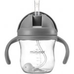 Mininor lahev s brčkem Tritan 220 ml Grey Seal – Sleviste.cz