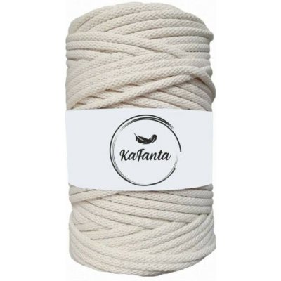 Bavlněná šňůra KaFanta 5 mm - natural – Sleviste.cz