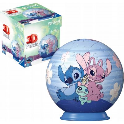 RAVENSBURGER 3D Puzzleball Disney: Stich & Angel 54 ks – Zboží Dáma