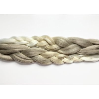 Kanekalon Easy Braid a Miss Rola Barva: 101/613/WHITE (ombré stříbrná-blond-bílá, silver-bonde-white shaded)l, Značka: Miss Rola – Zboží Dáma
