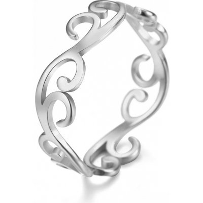 STYLE4 Prsten Bebra, stříbrná ocel Velikost prstenu: