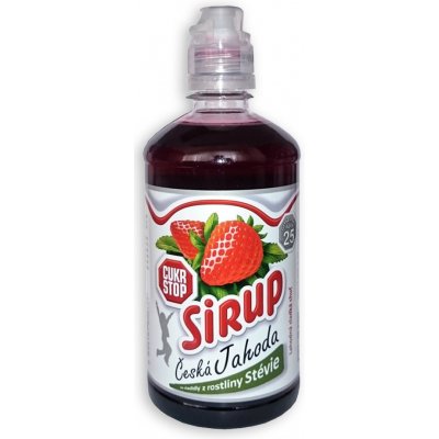 CukrStop Sirup česká Jahoda 650 g