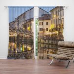 Sablio Závěs Město: 2ks 140x250cm – Hledejceny.cz