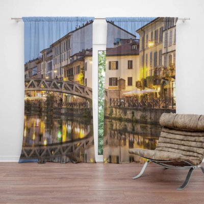Sablio Závěs Město: 2ks 140x250cm – Hledejceny.cz