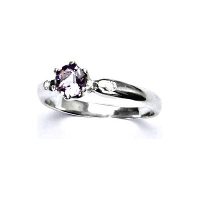 Čištín zlatý prsten s čirými zirkony přírodní světlý ametyst,bílé zlato  VLZDR048 od 4 824 Kč - Heureka.cz