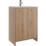 EBS Sofie Skříňka s umyvadlem 60 x 85 cm, dub sonoma SOFIE60DS – Hledejceny.cz