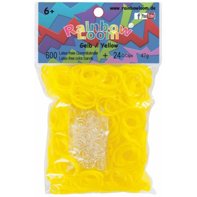 RAINBOW LOOM Original gumičky 600ks žlutá – Zboží Dáma
