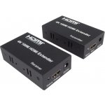 PremiumCord 4K HDMI extender na 100m přes jeden kabel Cat5e/Cat6 khext100-2