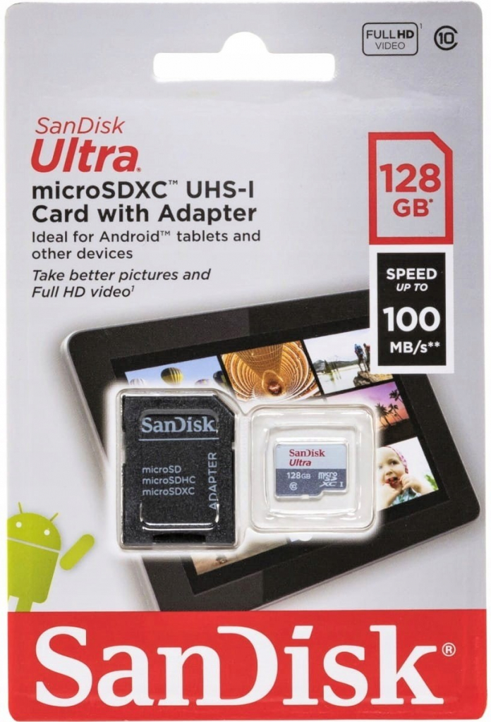 SanDisk microSDXC UHS-I 128 GB SDSQUNR-128G-GN6TA