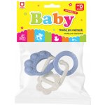 Profibaby kousátko medvědí tlapka s přívěsky silikon růžová – Zboží Dáma
