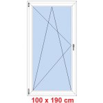 Soft Balkonové dveře otevíravé a sklopné Černá krupička/Černá krupička levé 100 x 190 cm – Hledejceny.cz
