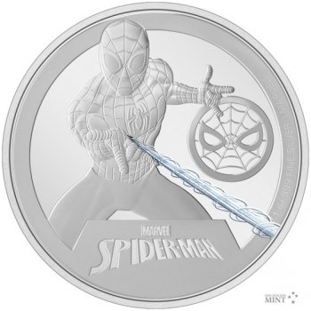 New Zealand Mint Limited Stříbrná mince 2 NZD Spider-Man 2023 proof 1 Oz