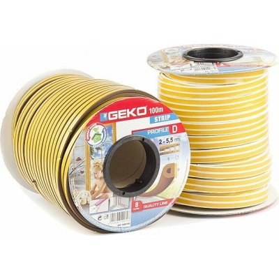 GEKO - Těsnění do oken samolepící EPDM guma E-profil 100m bílé – Zboží Mobilmania