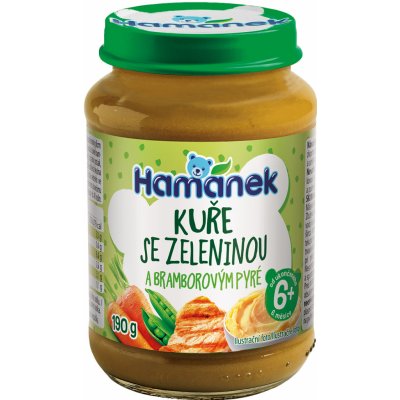 Hamánek Kuře se zeleninou a bramborem 190 g – Zboží Dáma