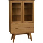 Dubová vitrína ROWICO FILIPPA 140 x 81 cm – Hledejceny.cz