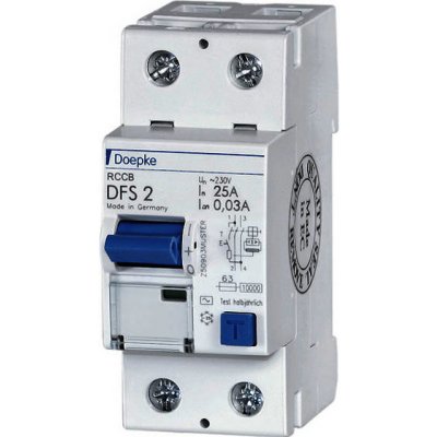 Doepke 25A 2P 30mA IP40 DFS2 025-2/0,03-AC – Hledejceny.cz