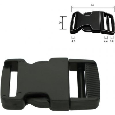 Pro Háčkování Spona trojzubec 30 mm, černá Počet: 1 ks – Hledejceny.cz