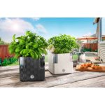 Plastkon Samozavlažovací květináč Cobble 14x14x14 cm ledově bílý – Zboží Mobilmania