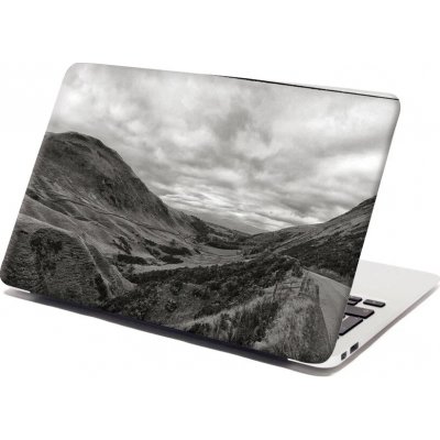 Sablio Samolepka na notebook Černobílé údolí - 29x20 cm – Zboží Živě