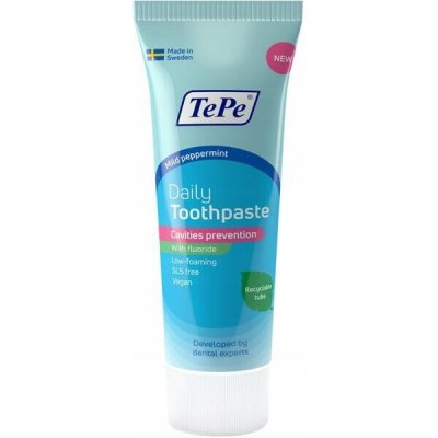 TePe Daily Cavities Prevention mint bez SLS 75 ml – Hledejceny.cz
