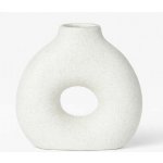 Váza keramická - Woood Dunya Vaas, křídově bílá, 5 cm x 14 cm x 14 cm – Hledejceny.cz