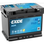 Exide AGM 12V 62Ah 680A EK620 – Zbozi.Blesk.cz
