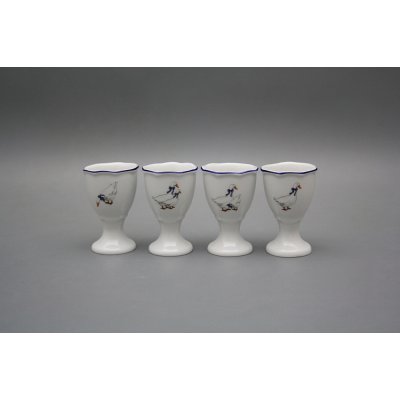 Bohemia Porcelán 1987 Kalíšek na vejce Rokoko Husy ML – Zboží Dáma