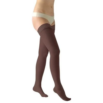 Avicenum Stehenní punčochy PHLEBO 360 s krajkou délka normal se špicí čokoláda – Zbozi.Blesk.cz