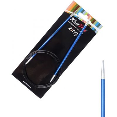 Pevné kruhové kovové jehlice Zing KnitPro 120 cm 4 mm – Zboží Dáma