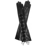 Kreibich Dámské dlouhé rukavice se šnůrkou černé – Zboží Mobilmania