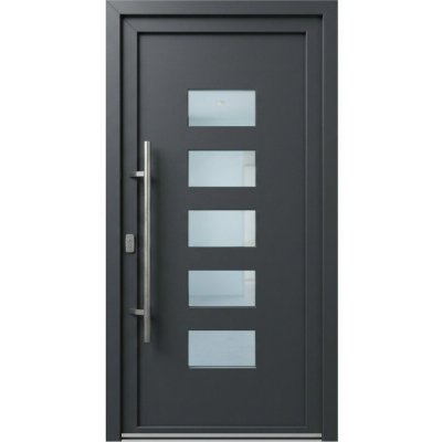 OknaDvereNaMiru.cz Vchodové dveře STYL 1482 antracit 90 x 210 cm – Zboží Mobilmania