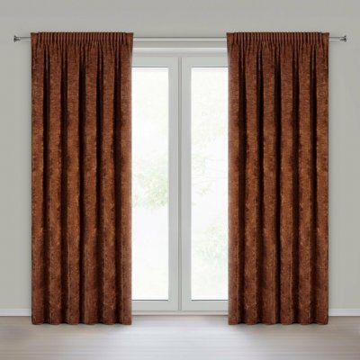 EUROFIRANY ZATEMŇOVACÍ ZÁVĚS NA PÁSCE NESKA 140X270 CM REZAVÝ – Hledejceny.cz