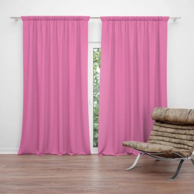 Sablio Závěs Světle růžová: 2ks 140x250cm – Hledejceny.cz