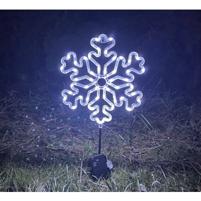 Venkovní nano dekorace na baterie s časovačem vločka 87843 – Zboží Dáma