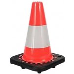Dopravní kužel reflexní – Black Base Kužel Black base výška 30 cm. R1B - Kód: 13348 – Sleviste.cz