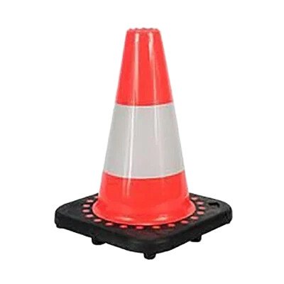 Dopravní kužel reflexní – Black Base Kužel Black base výška 30 cm. R1B - Kód: 13348 – Sleviste.cz