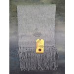 Alpaka Camargo jemná šála z vlny alpaky světle šedá melírovaná – Zboží Mobilmania