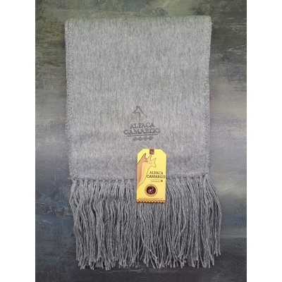 Alpaka Camargo jemná šála z vlny alpaky světle šedá melírovaná – Zboží Mobilmania