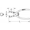 Kleště kulaté Kleste, spona hadice KS TOOLS 115.1047