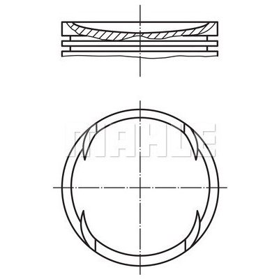 Píst MAHLE ORIGINAL 030 64 00