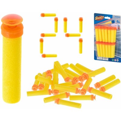 Nerf KIK KX6152 šipky kompatibilní s aumnicia pro žlutou barvu 24ks – Zboží Mobilmania