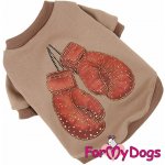 FOR MY DOGS Tričko BOXING BEIGE – Zbozi.Blesk.cz