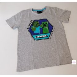 dětské tričko Minecraft šedé