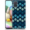 Pouzdro a kryt na mobilní telefon Samsung Pouzdro Head Case Samsung Galaxy A71 TLAPKY MODRÉ